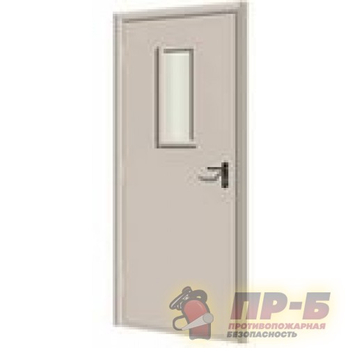 Дверь ДПМ-01/60-О (EI 60) остекленная - Двери противопожарные
