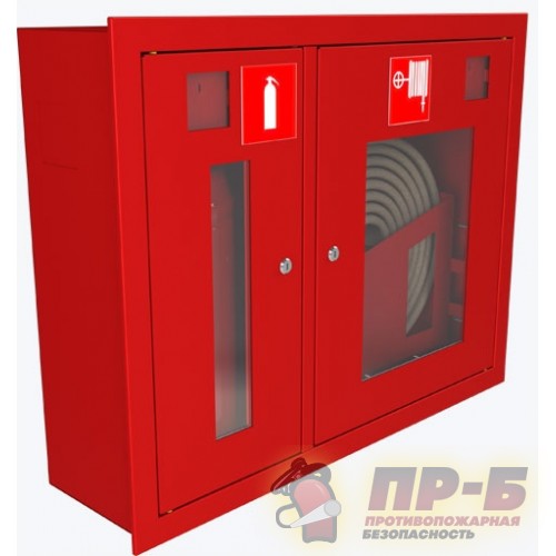 Шкаф пожарный ШПК-315 ВОК встроенный-открытый - Для пожарных кранов